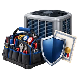HVAC equipment, professional tools and contractor credential protection