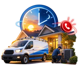 HVAC emergency response at a home outside normal service hours