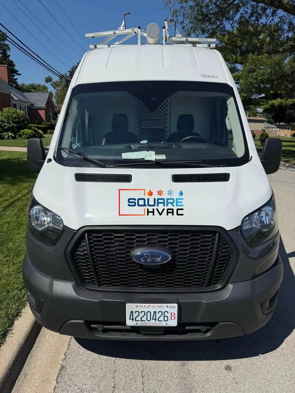 SquareHVAC service van